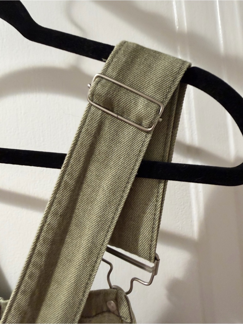 Barrel leg Olive Green Overalls - Picture 8 of 9
